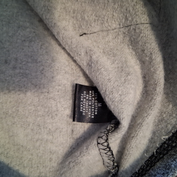 Chicago Bulls Long Length Gray Hooded Sweatshirt. Mens Size Medium - Picture 6 of 6